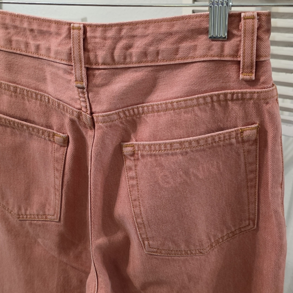 ๐๏ธ GANNI Pink Yarn-Dyed Straight Jeans - Picture 6 of 14
